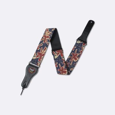 Sangle Guitare imprimé Drapeau Anglais Union Jack - modèle 1