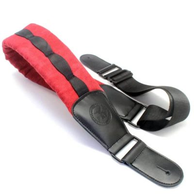 Sangle de Guitare Basse - Large et Super Confortable - rouge