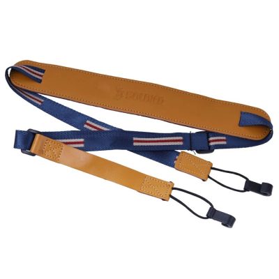 Sangle pour ukulélé très fine avec épaulière - couleur bleu