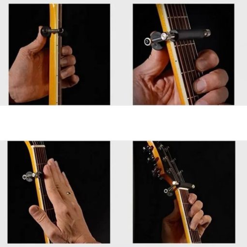 Guide Utilisation du Capodastre pour guitare acoustique Folk en alliage d’aluminium et caoutchouc