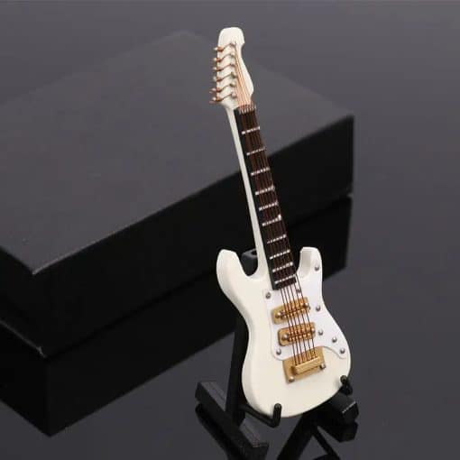 Guitare Miniature Guitare éléectrique - couleur blanche