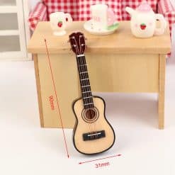 Guitare Miniature Mini guitare sèche couleur bois