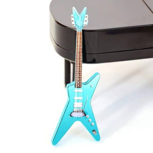 Guitare Miniature électrique star étoile - modèle bleu clair
