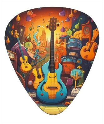 Médiators de Guitare Édition Artistique - Pack de 12 - design 11