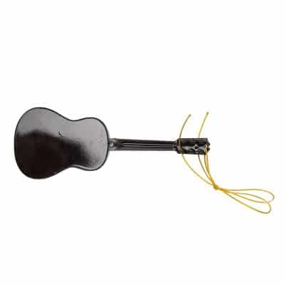 vue détails Guitare Miniature accoustique réaliste en bois pour accrocher