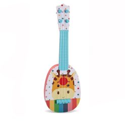 Vue générale Guitare Enfant 'Girafe Joyeuse Multicolore' pour les tout-petits !