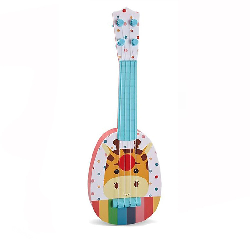 Vue générale Guitare Enfant 'Girafe Joyeuse Multicolore' pour les tout-petits !