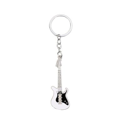 Porte-clés Guitare électrique 6 couleurs au choix - couleur Blanc