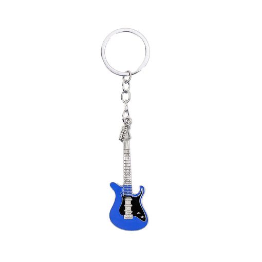 Porte-clés Guitare électrique 6 couleurs au choix - couleur bleu