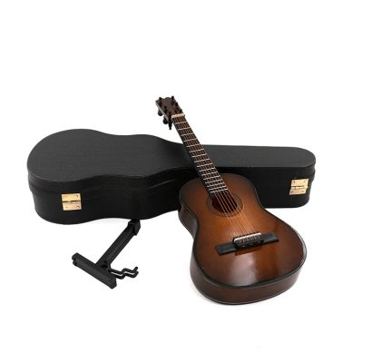 Details de la Guitare Miniature Guitare classique - 6 tailles au choix ! couleur marron