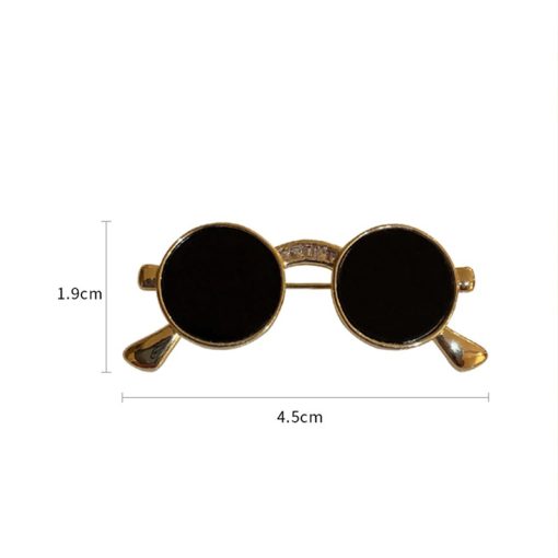 Dimension Broche Lunettes de Soleil Style John Lennon