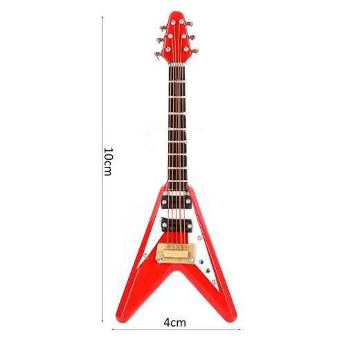 Dimension Guitare Miniature électrique Flying V Rouge