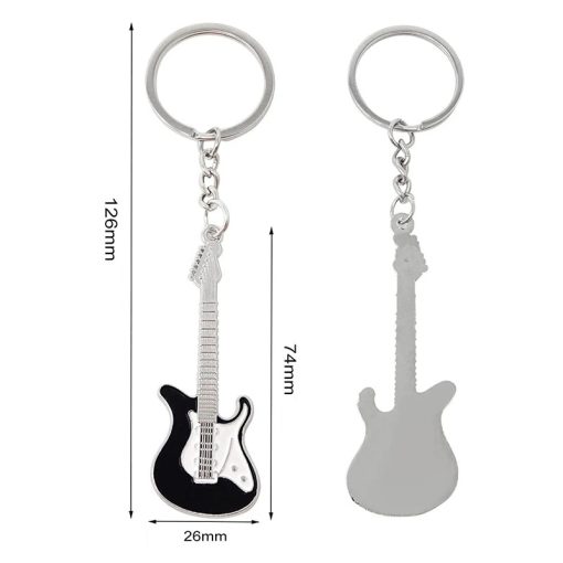 Dimensions Lot de 30 porte-clés Guitare électrique