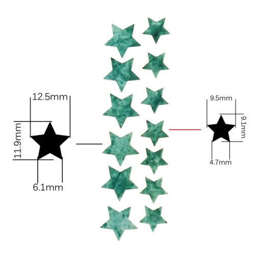 Dimensions Marqueurs de Fretboard à motif étoiles