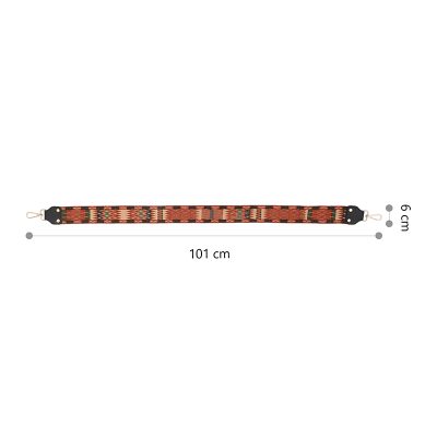 Dimensions de la Sangle de Banjo à motifs éthniques