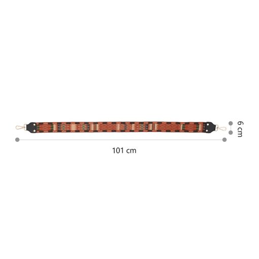 Dimensions de la Sangle de Banjo à motifs éthniques