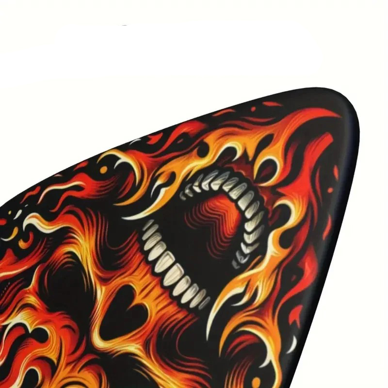 6 Médiators Guitare Tête De Mort – Épaisseur Medium 0,75 Mm, Matière Celltex, Style Rock/metal