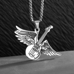 Pendentif Guitare Aile d'Ange