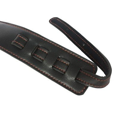 Detalles de la Correa de Bajo de Lujo Clásico Reforzada en Cuero