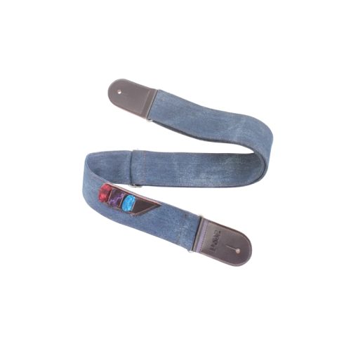 Gris Sangle de Guitare Boho Denim Vintage - 4 couleurs au choix !