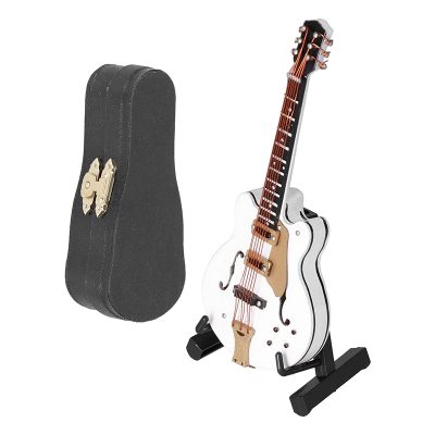 Magnifique Guitare Miniature électrique Blanche de type Gibson