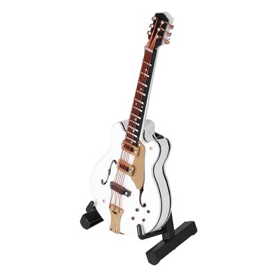 Guitare Miniature électrique Blanche de type Gibson