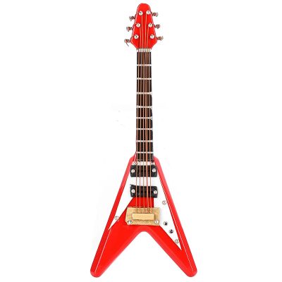 Guitarra - Miniatura eléctrica Flying V Roja