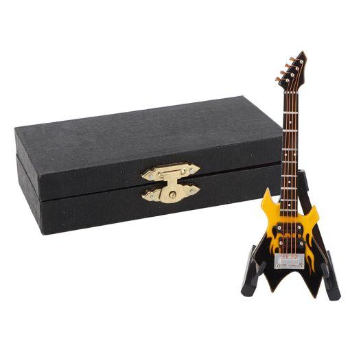 Guitare Miniature Mini Guitare Electrique Hard Rock couleur Jaune