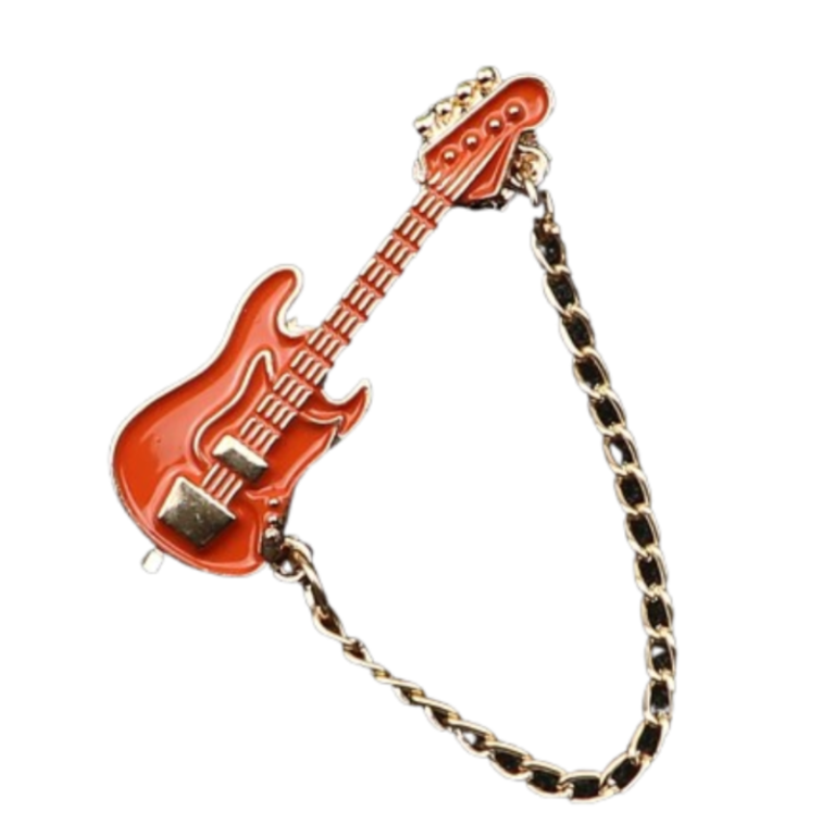 Broche Strass Pour Guitare électrique - Cristal Et Rhinestones, Monture Or Alliage - Neuf Avec étiquettes
