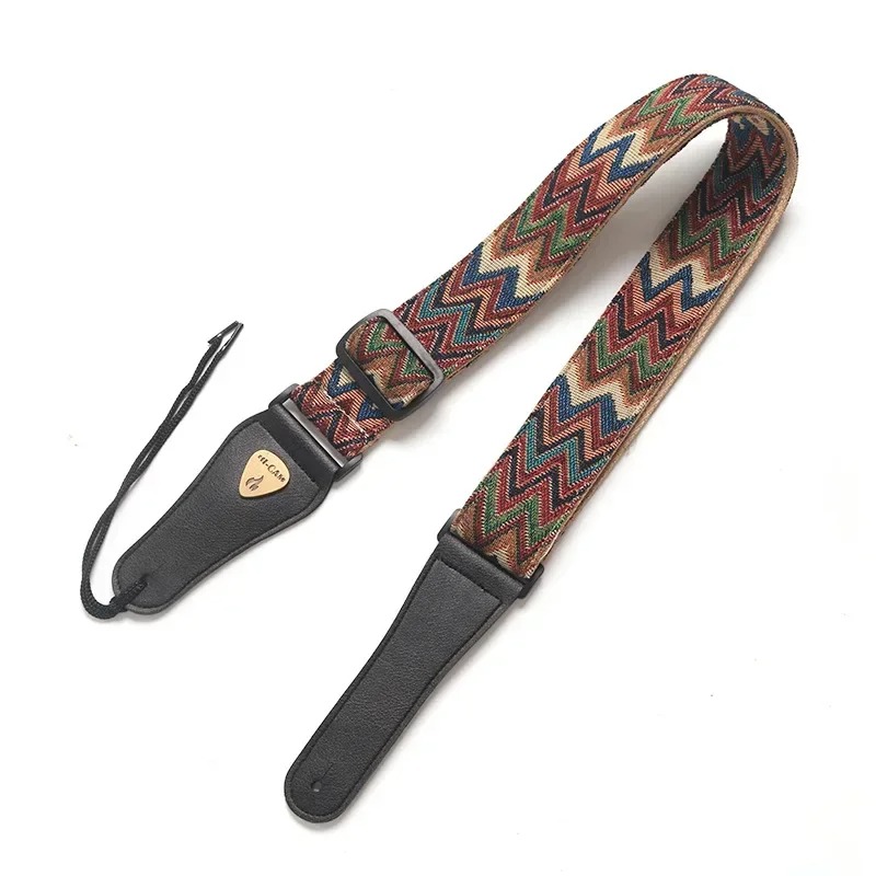 Magnifique Sangle de Guitare Vintage Vibrations Tribales