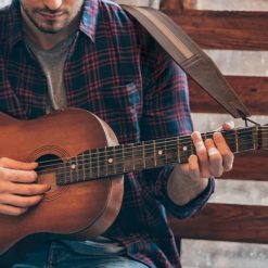 Magnifique Sangle de Guitare Vintage en Cuir 'Classique Rustique'