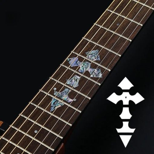 Magnifiques Marqueurs de Fretboard à motif Croix Chrétienne modèle 2