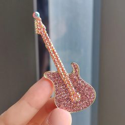 Broche Guitare électrique Vitnage Strass Modèle 1