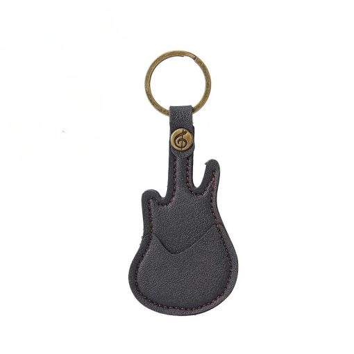 Porte-clés Guitare étui médiators Couleur Noir