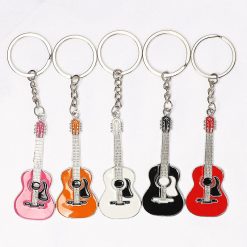 Porte-clés guitare classique en allliage - 5 couleurs au choix !