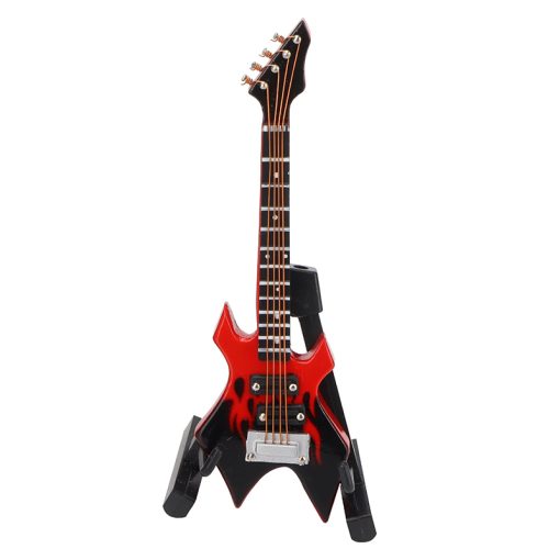 Détails de la Guitare Miniature Mini Guitare Electrique Hard Rock couleur Rouge