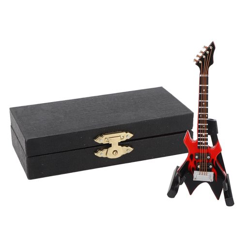 Guitare Miniature Mini Guitare Electrique Hard Rock couleur Rouge