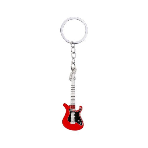 Porte-clés Guitare électrique 6 couleurs au choix - couleur Rouge