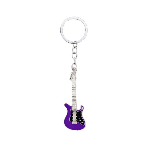 Porte-clés Guitare électrique 6 couleurs au choix - couleur Violet