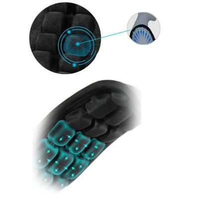 Vue détaillée de la Sangle pour Guitare Basse Confortable avec Coussinets en Néoprène Ergonomique et Réglable