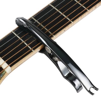 Capodastre en métal en alliage de zinc en forme de Léopard Couleur Noir