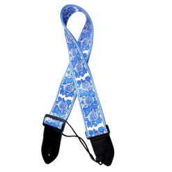 Sangle Guitare Blue Porcelaine - Oriental