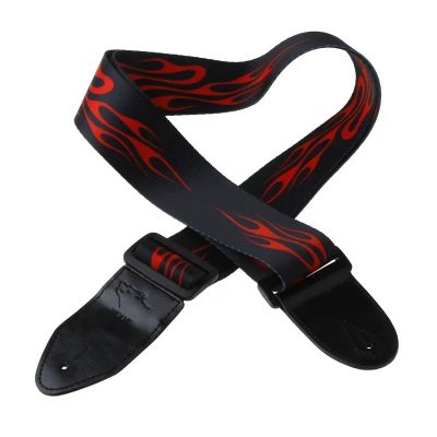 Sangle Guitare Heavy Metal Flammes de l'Enfer