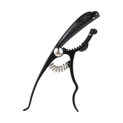 Vue générale Capodastre en métal en alliage de zinc en forme de Léopard couleur noir