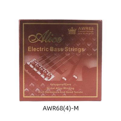 4 cordes moyennes Cordes de Basse Électrique - Ton Transparent, Propriétés Électromagnétiques Avancées, Riche en Harmoniques et Bon Tenuto