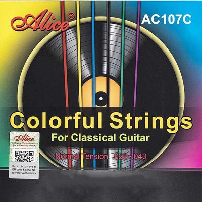 Avant Cordes Guitare Classique Cordes Colorées pour Guitare Classique pour un look Brillant