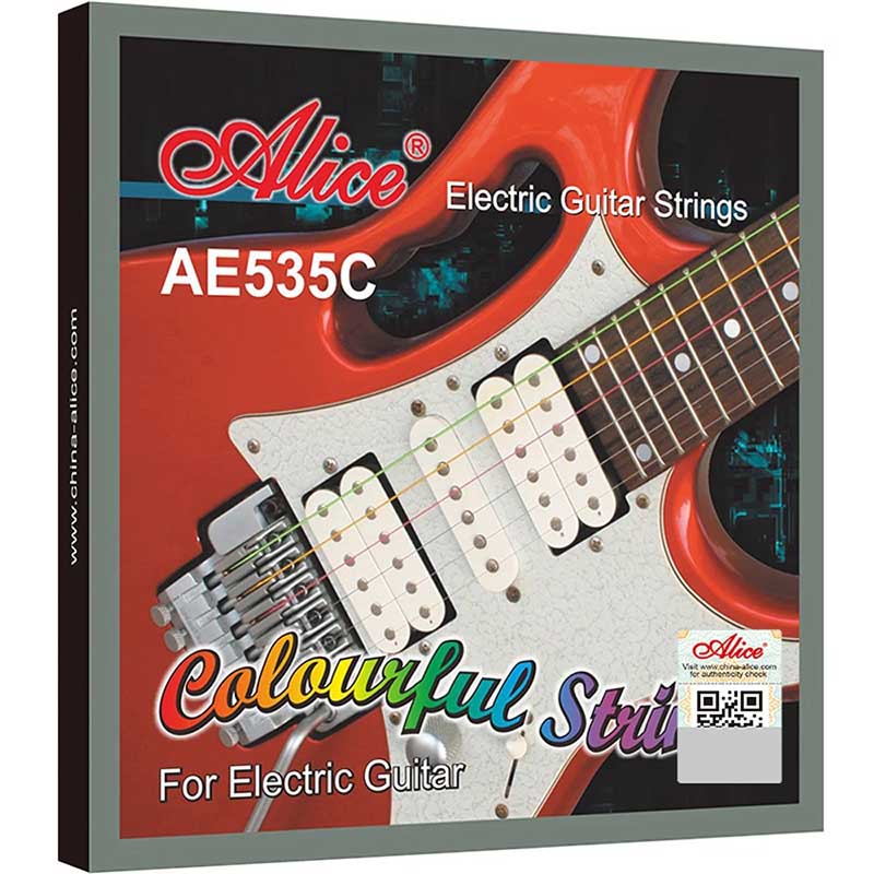 Avant Cordes de Guitare Électrique - Cordes pour Pratique & Performance, Cordes Colorées pour Guitare Électrique, Look Brillant