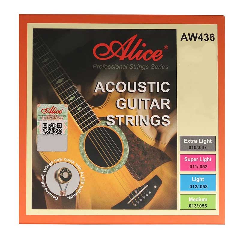 Avant Cordes pour Guitare Acoustique - Bronze Phosphore, Chaud, Son Clair, Aigus Clairs et Mélodieux et Basse Profonde et Stable