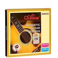 Avant Cordes pour Guitare Acoustique - Corde pour Pratique, Alliage Cuivre Plaqué Couleur Bronze 8515, Son Clair et Défini