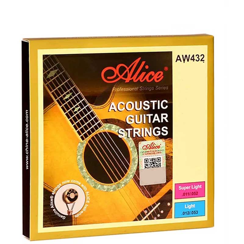 Avant Cordes pour Guitare Acoustique - Corde pour Pratique, Alliage Cuivre Plaqué Couleur Bronze 8515, Son Clair et Défini